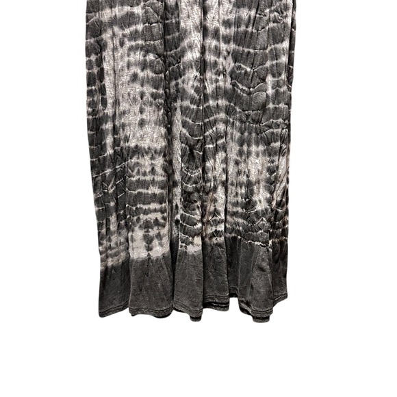 VTG Y2K Gypsy 05 Dress Medium Black Gray Tie Dye Maxi Sleeveless Boho Beachwear - Picture 3 of 7